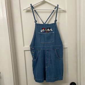 Vintage Jerry Leigh Denim Disney Overall Shorts